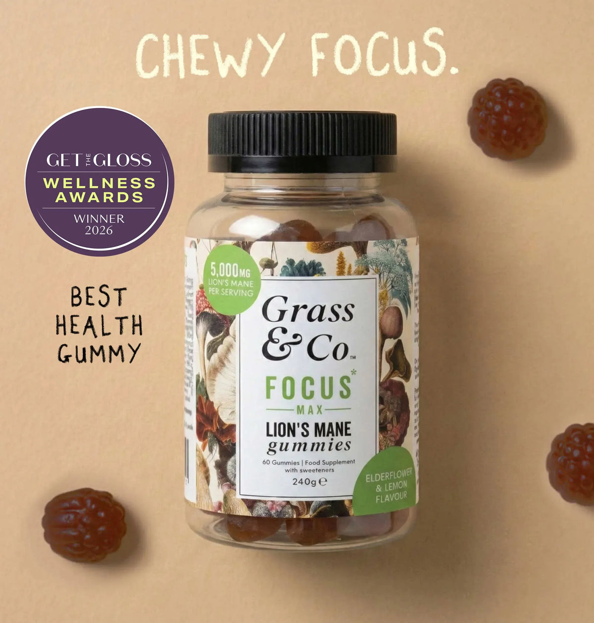 FOCUS MAX | Lion's Mane Mushroom Gummies